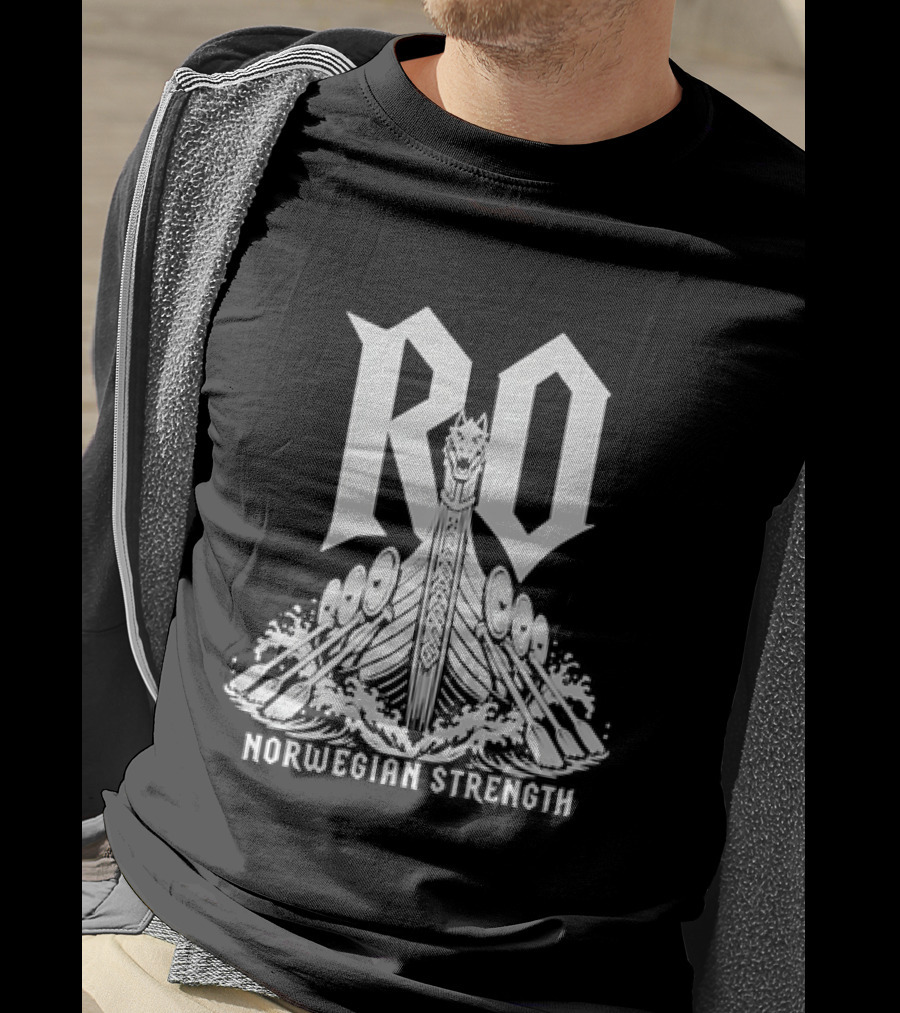 RO Viking Longship Norwegian Strength Nordic Warrior Heritage T-Shirt