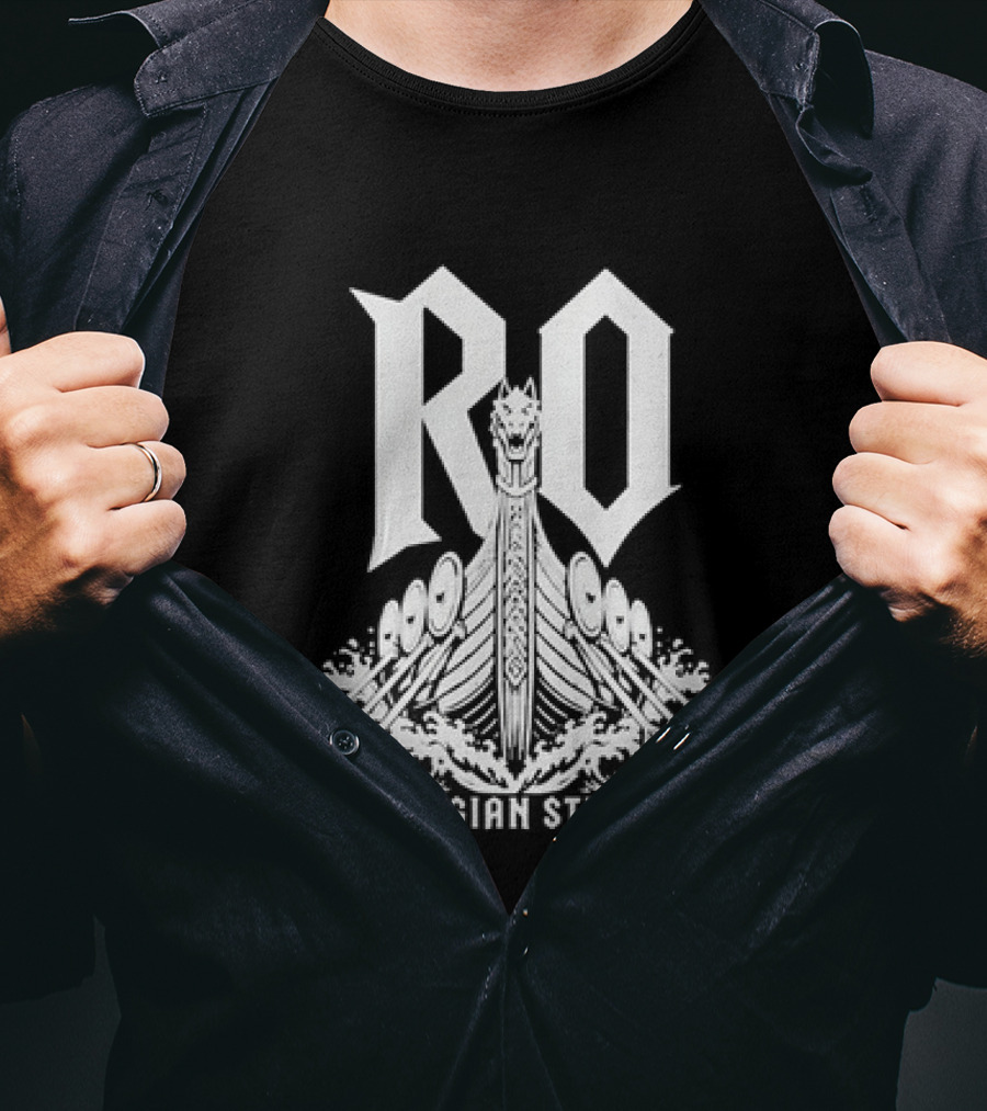 RO Viking Longship Norwegian Strength Nordic Warrior Heritage T-Shirt