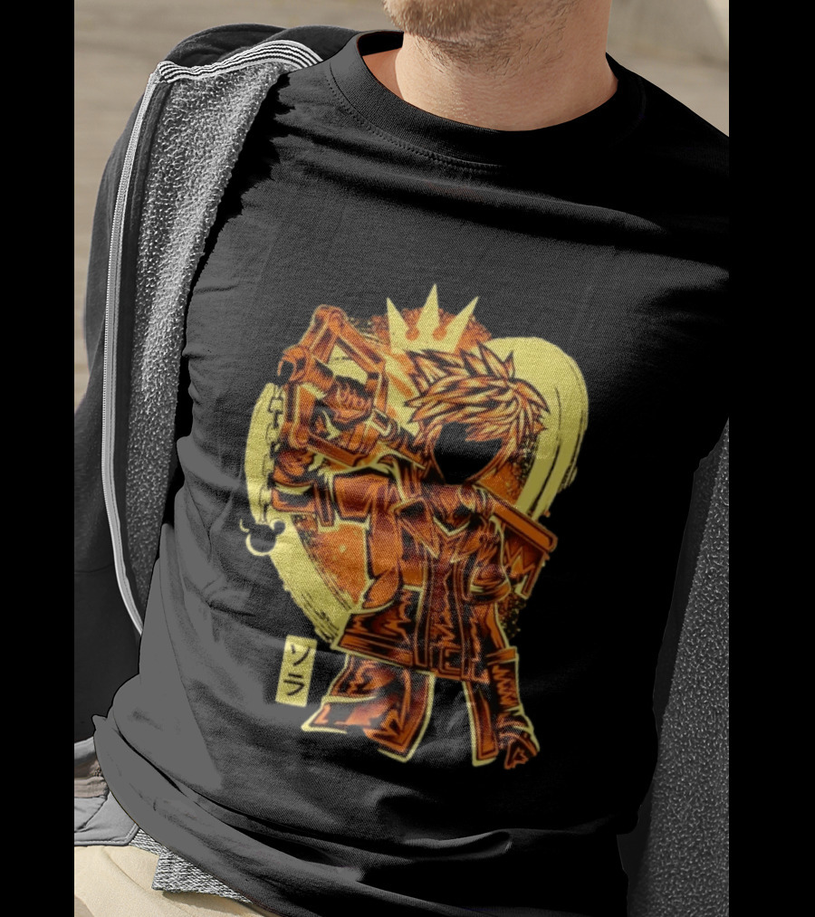 Sora Kingdom Hearts Keyblade Japanese T-Shirt