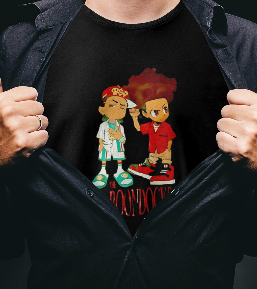 The Boondocks Riley And Huey Freeman Characters By Aaron McGruder T-Shirt