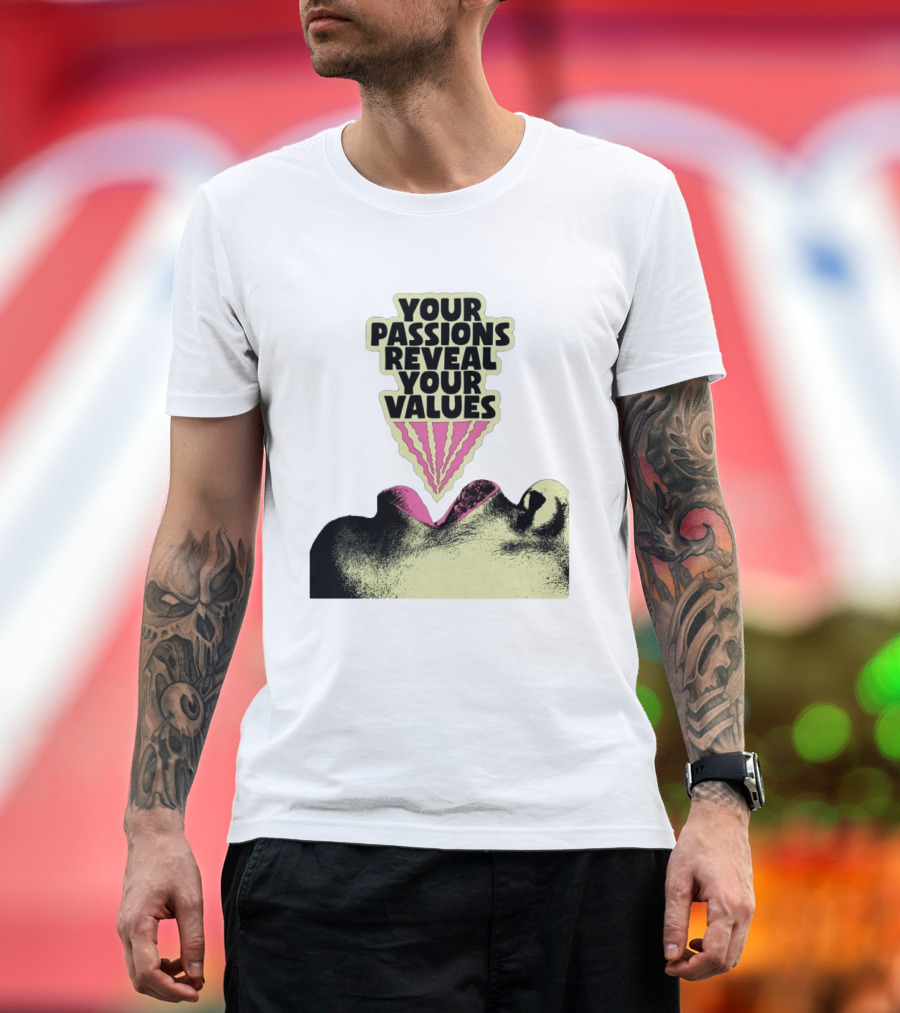 Your Passions Reveal Your Values Retro Pop T-Shirt