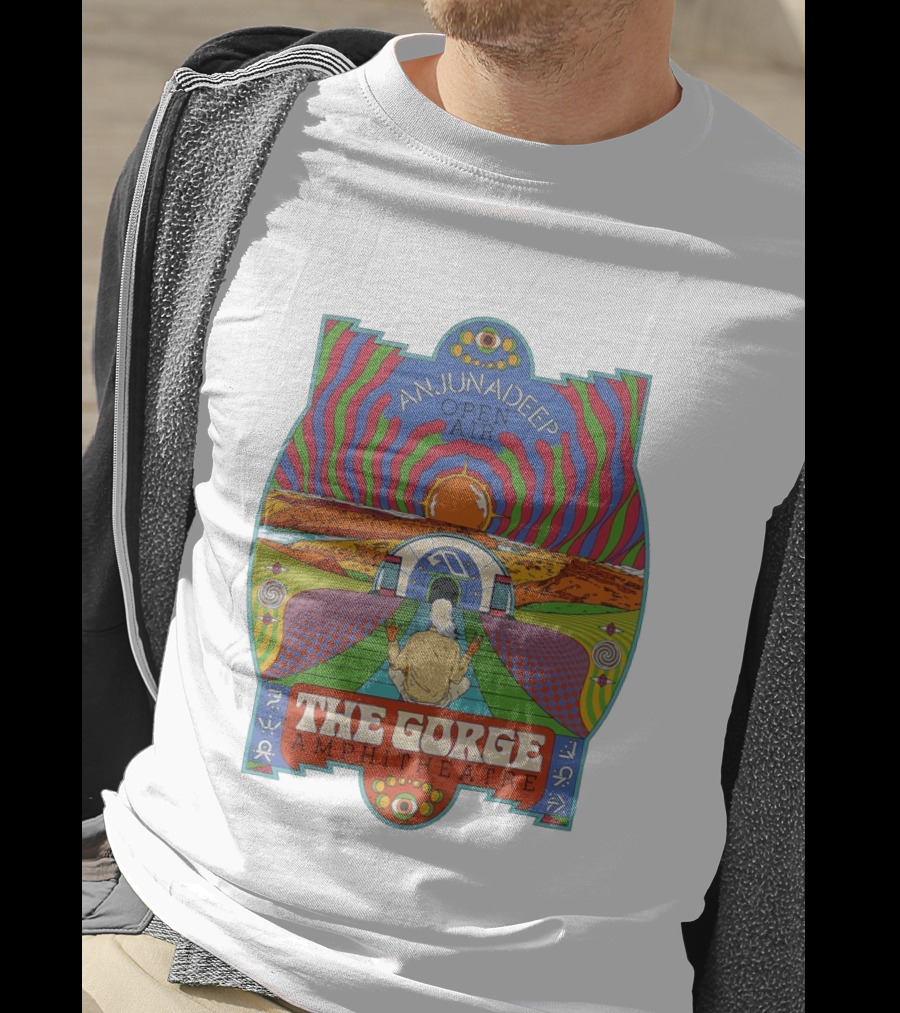 Anjunadeep Open Air The Gorge Amphitheatre Psychedelic Landscape T-Shirt
