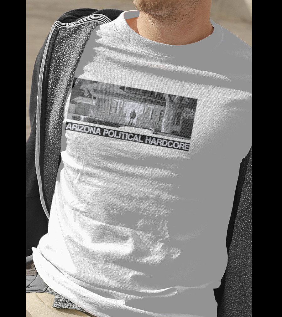 Arizona Political Hardcore House Black And White T-Shirt