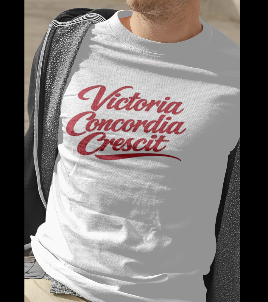 Victoria Concordia Crescit Arsenal Motto Latin T-Shirt