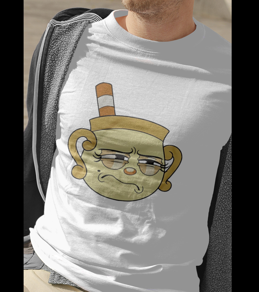 Cuphead Man Grumpy Face T-Shirt