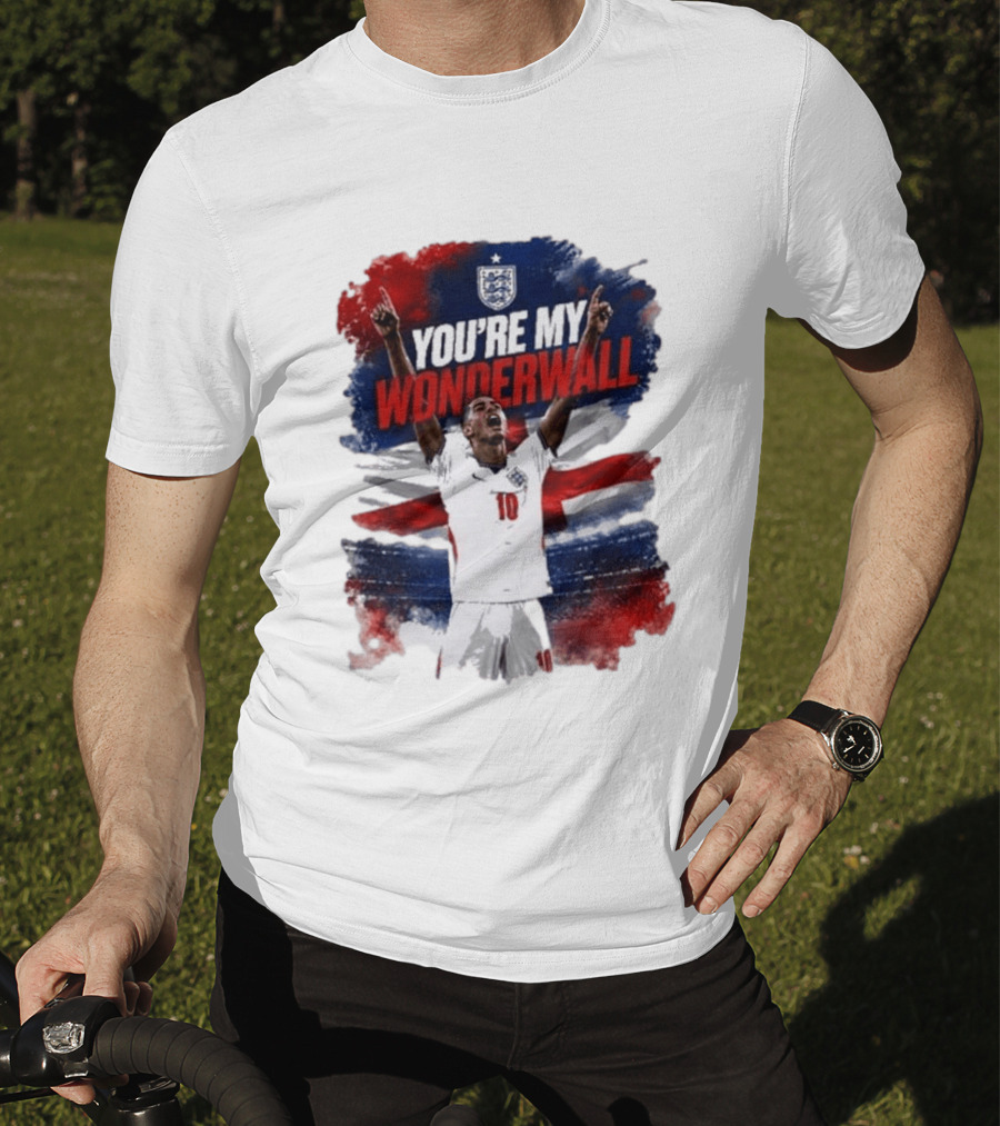 Jude Bellingham England National Team You're My Wonderwall England Flag Football Star Celebration T-Shirt