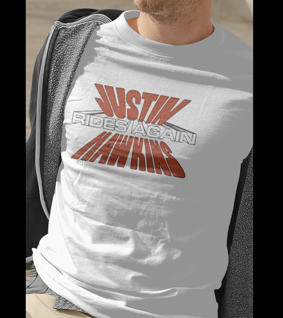 Justin Hawkins Rides Again Bold Red And Black T-Shirt