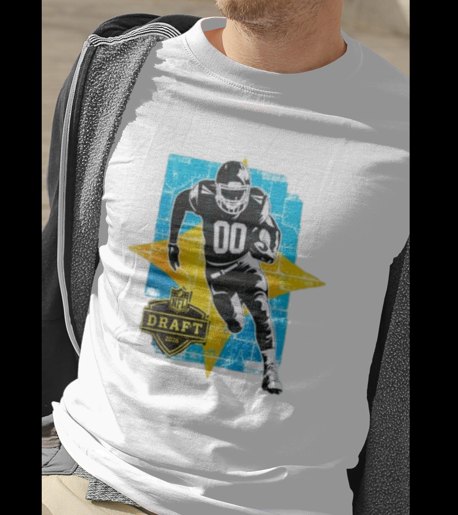 NFL Draft 2026 Football Player Jersey Number 00 T-Shirt