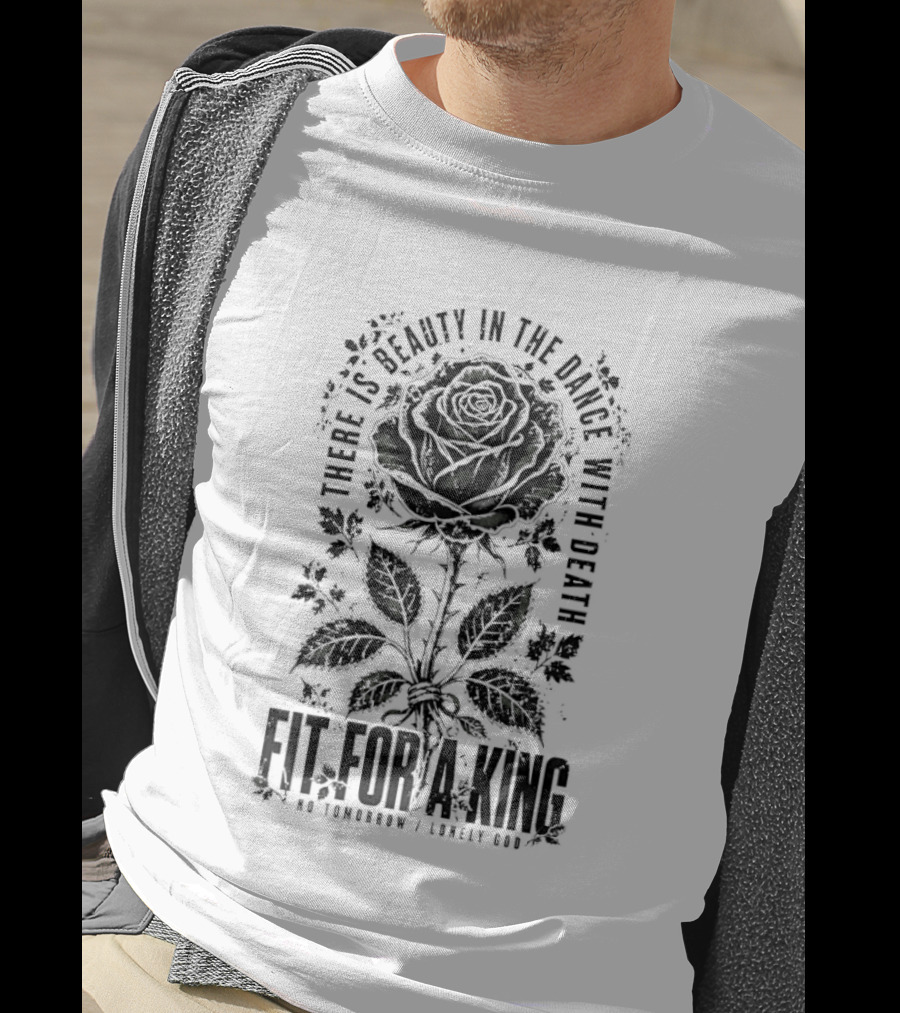 Fit For A King There Is Beauty In The Dance With Death Rose T-Shirt