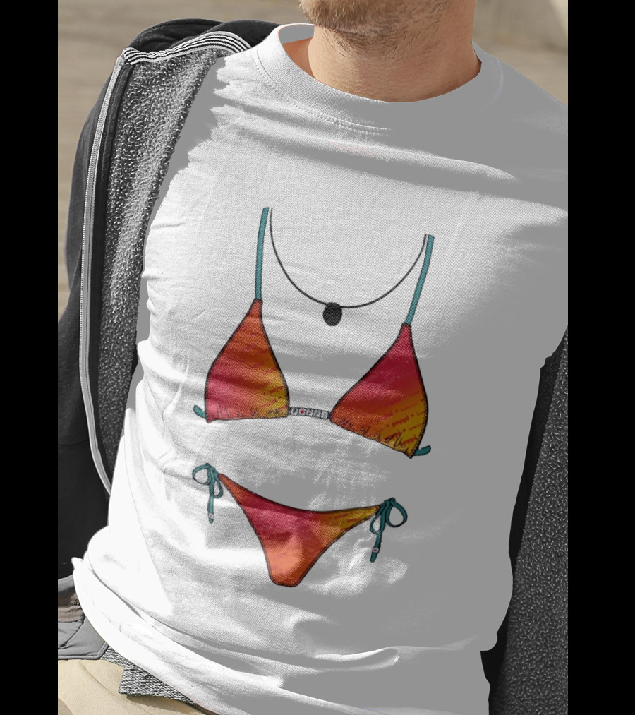 Poppi Bikini Swimsuit Colorful Summer Beachwear T-Shirt
