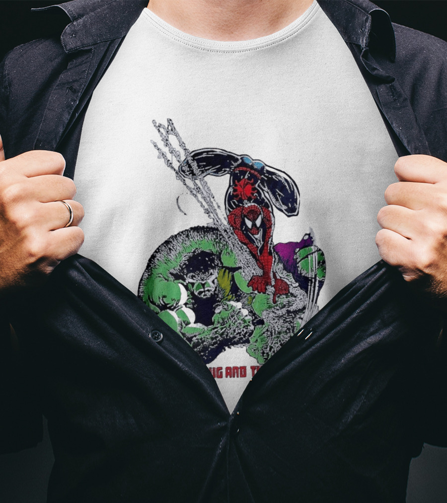 Spider Man And Hulk The Bug And The Brute Dynamic Duo Comic T-Shirt
