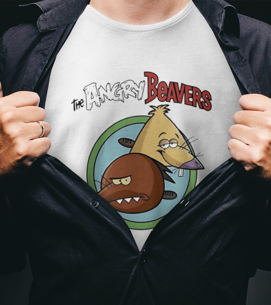 The Angry Beavers Nickelodeon 90s Cartoons Daggett And Norbert T-Shirt