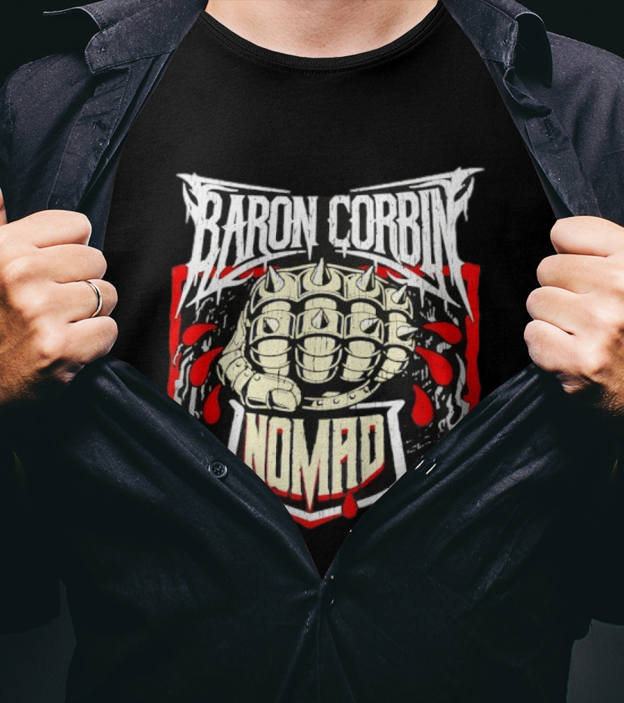 Baron Corbin Nomad Spiked Fist WWE Wrestling T-Shirt