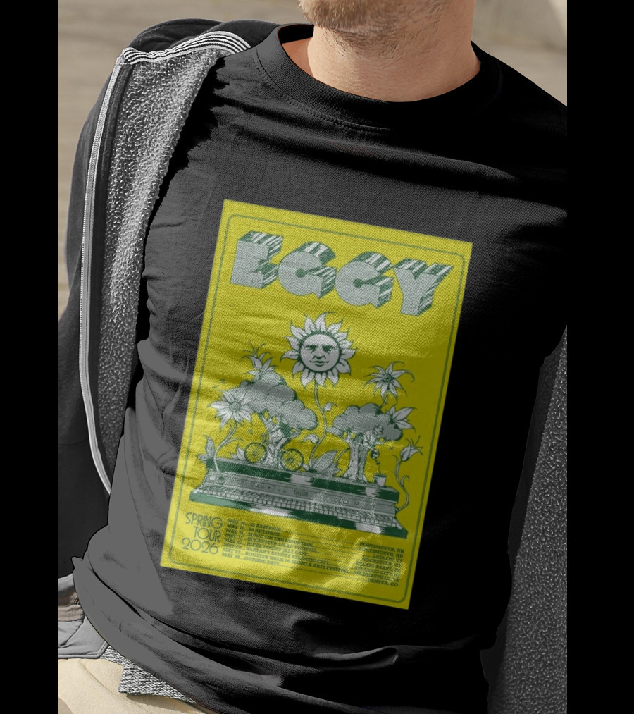 Eggy Spring Tour 2026 Artspace Outpost Richmond Outside Days Denver T-Shirt