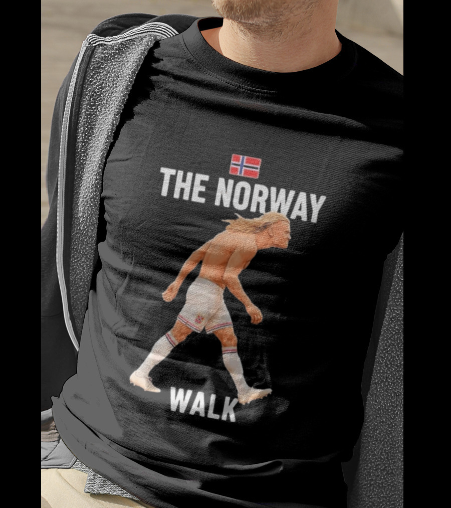 Erling Braut Haaland The Norway Walk 2026 Norway Flag Soccer T-Shirt