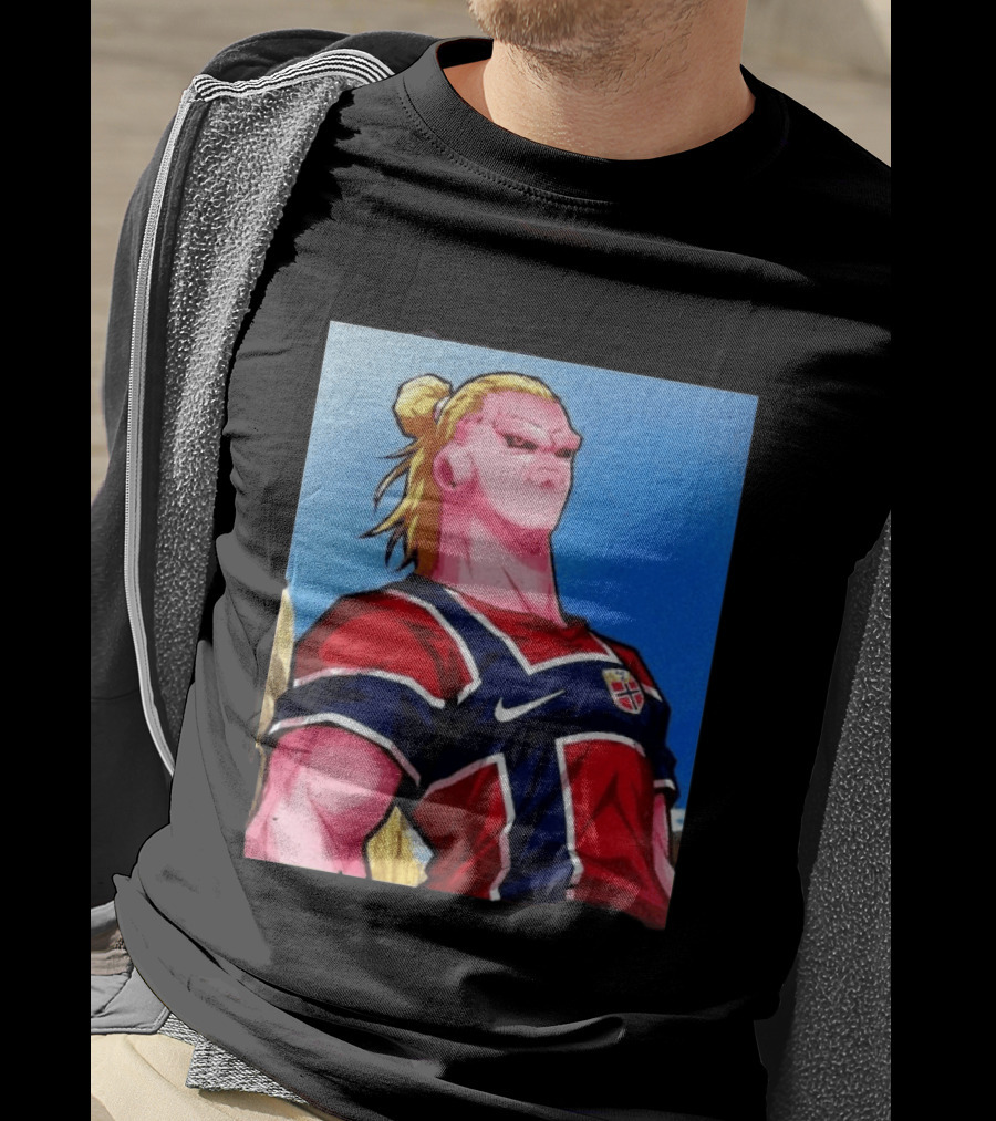 Erling Haaland Majin Buu Norway Dragon Ball Fusion T-Shirt