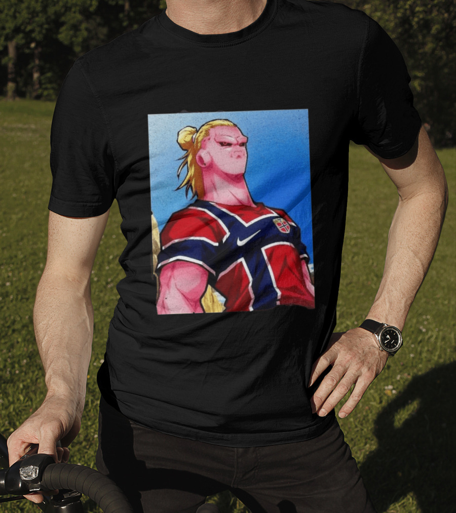 Erling Haaland Majin Buu Norway Dragon Ball Fusion T-Shirt