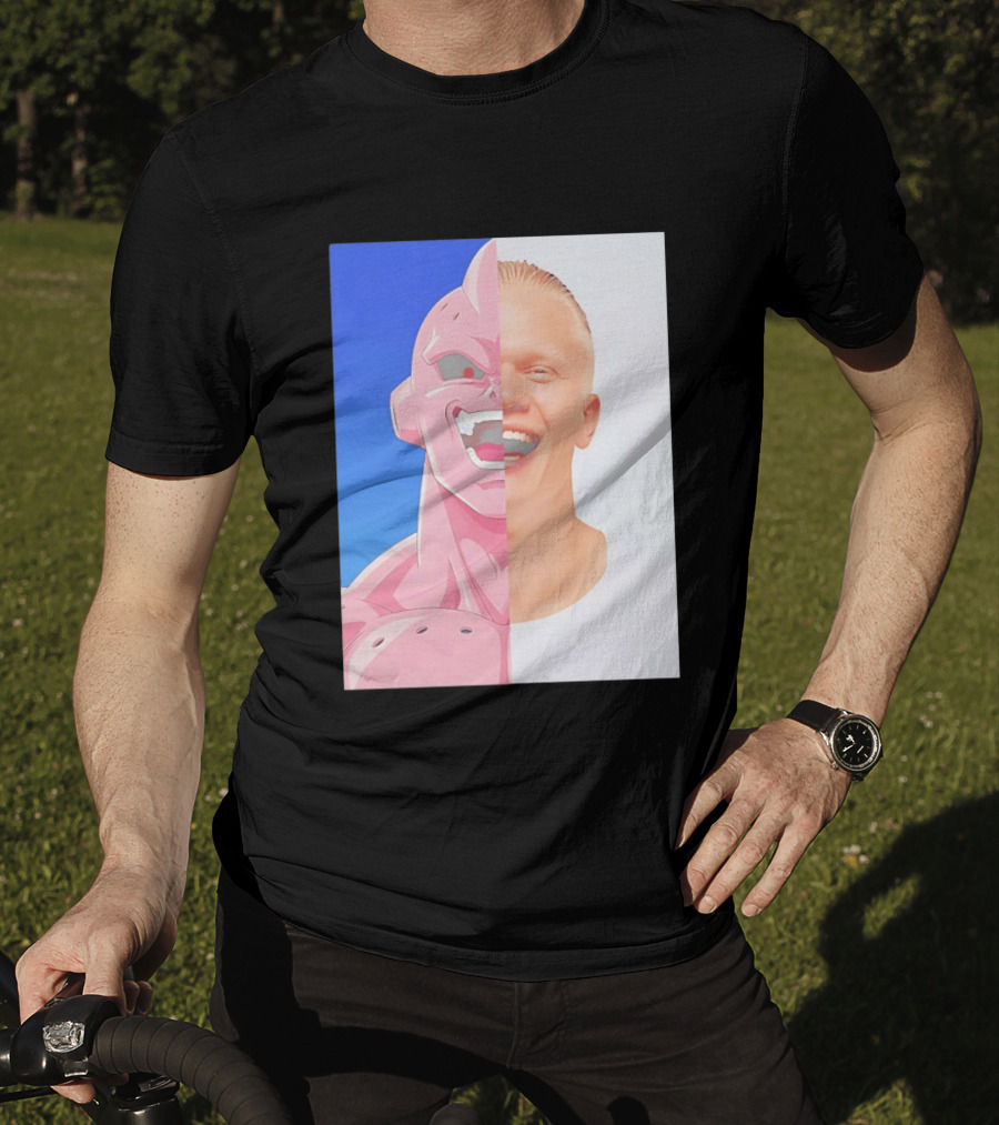 Erling Haaland Majin Buu Face Swap T-Shirt