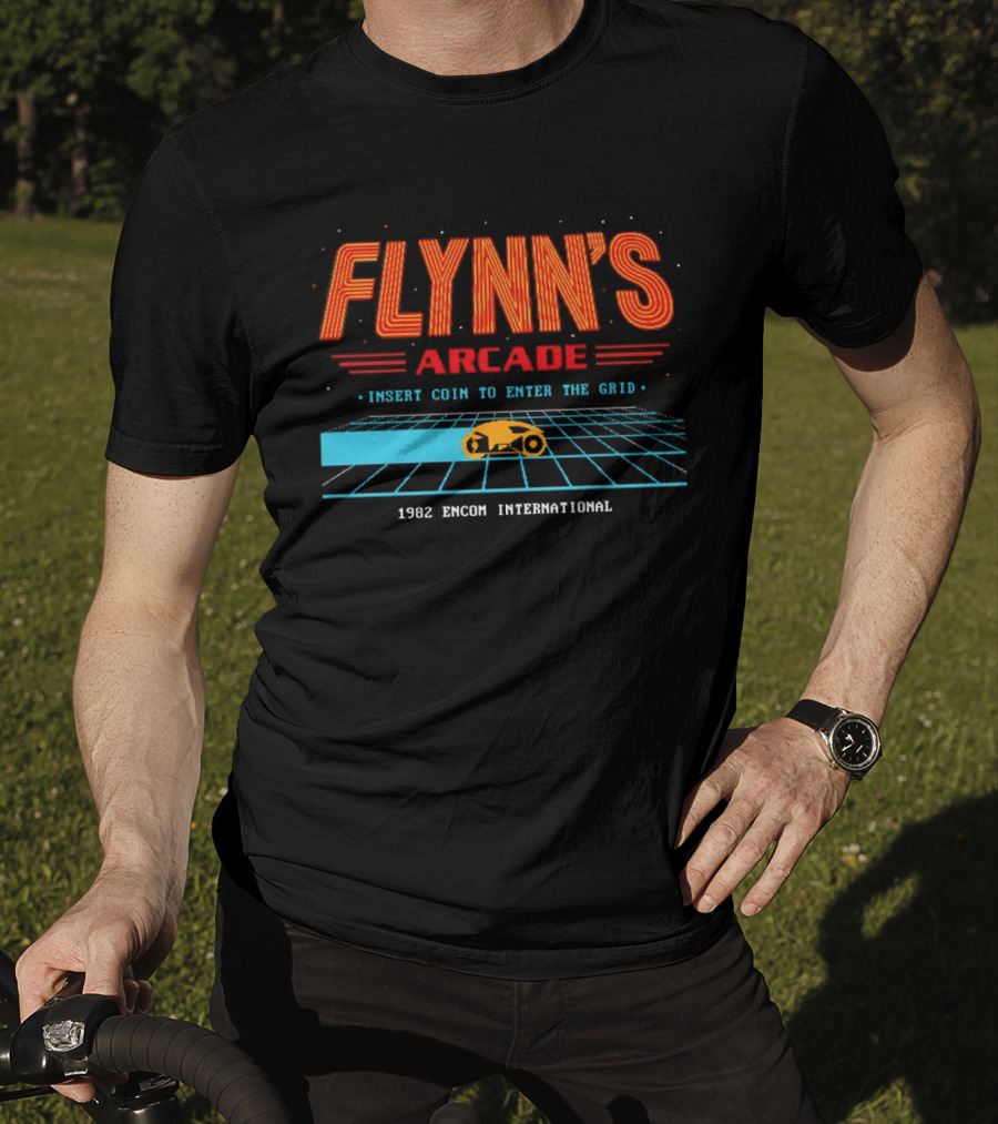 Flynn's Arcade Where The Games Come To Life Tron 1982 Encom International T-Shirt