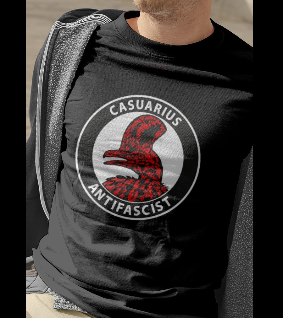 Casuarius Antifascist Cassowary Antifa T-Shirt