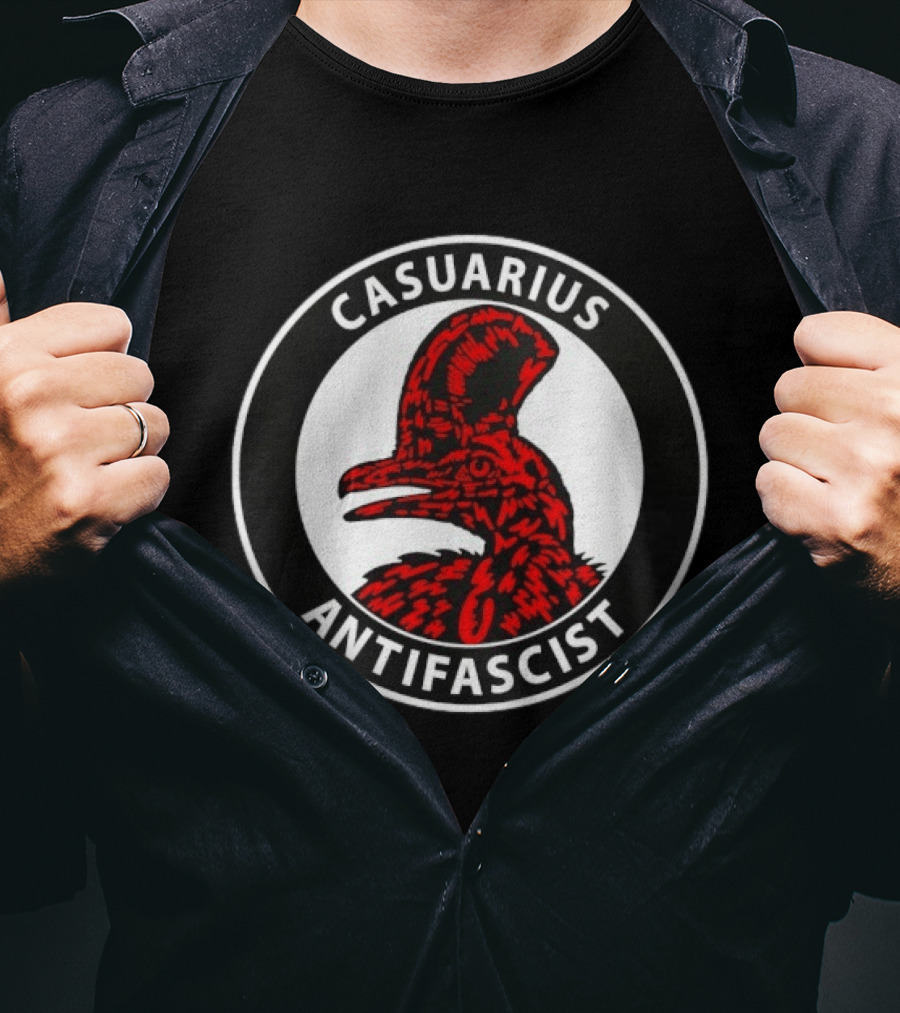 Casuarius Antifascist Cassowary Antifa T-Shirt