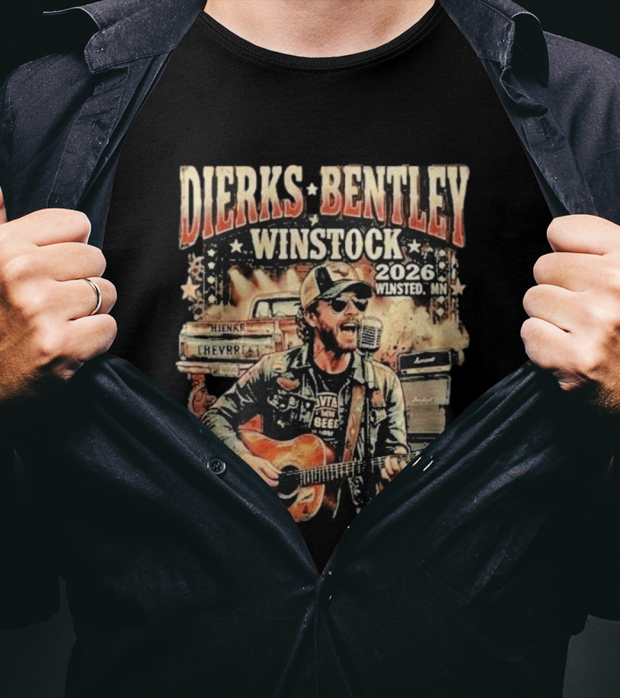 Dierks Bentley Winstock 2026 Winsted MN June 19 Country Music Festival T-Shirt