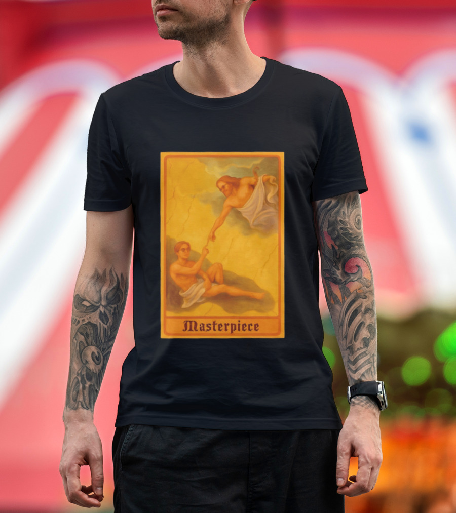 Masterpiece Michelangelo Creation Of Adam Iconic Classic Renaissance T-Shirt