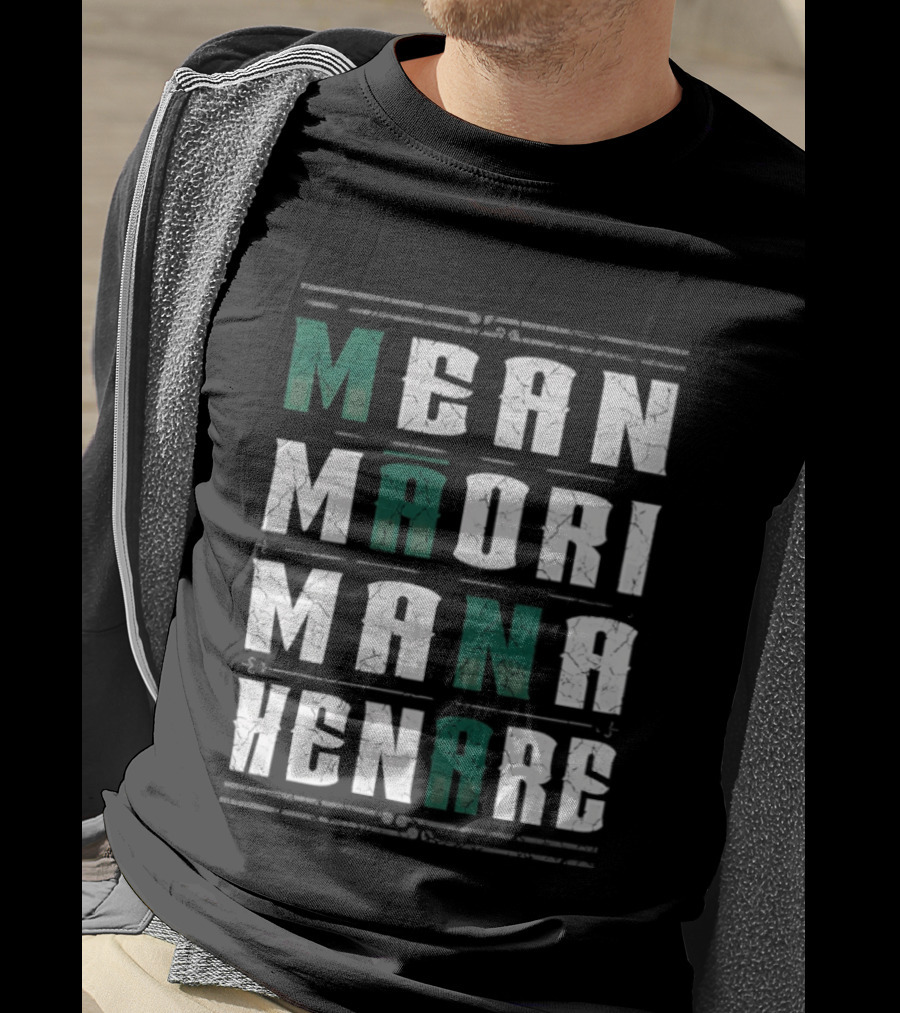 Mean Maori Mana Henare Distressed T-Shirt