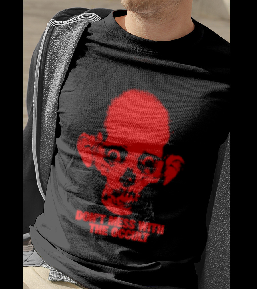 Don't Mess With The Occult Red Skull Horror T-Shirt