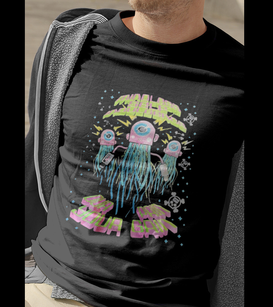 Mindless Self Indulgence Our Pain Your Gain Neon Alien Robots T-Shirt