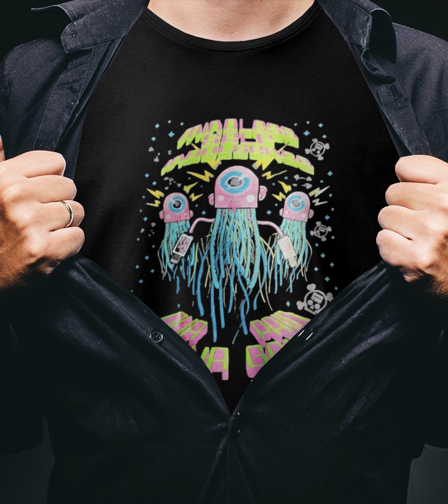 Mindless Self Indulgence Our Pain Your Gain Neon Alien Robots T-Shirt