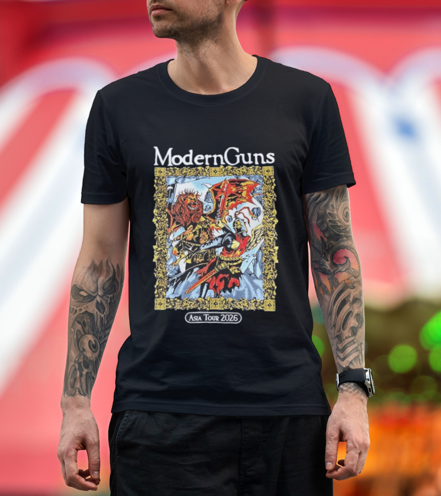 Modern Guns Asia Tour 2026 Warrior Art Manila Easter Event Calendar T-Shirt