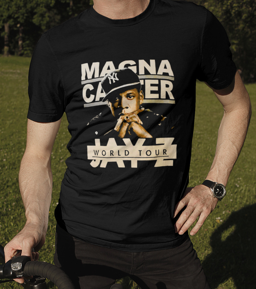 Jay Z Magna Carter World Tour Yankees Cap T-Shirt