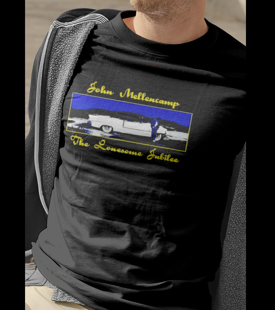 John Mellencamp The Lonesome Jubilee Vintage Blue Yellow T-Shirt