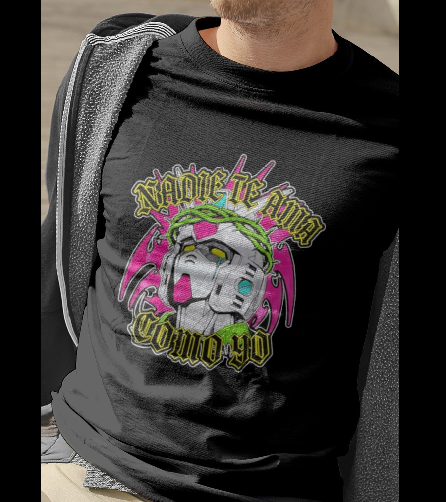 Nadie Te Ama Como Yo Gundam Robot Crown Of Thorns Anime T-Shirt