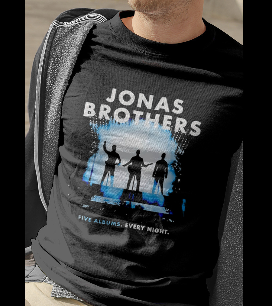 Jonas Brothers Five Albums Every Night Tour T-Shirt