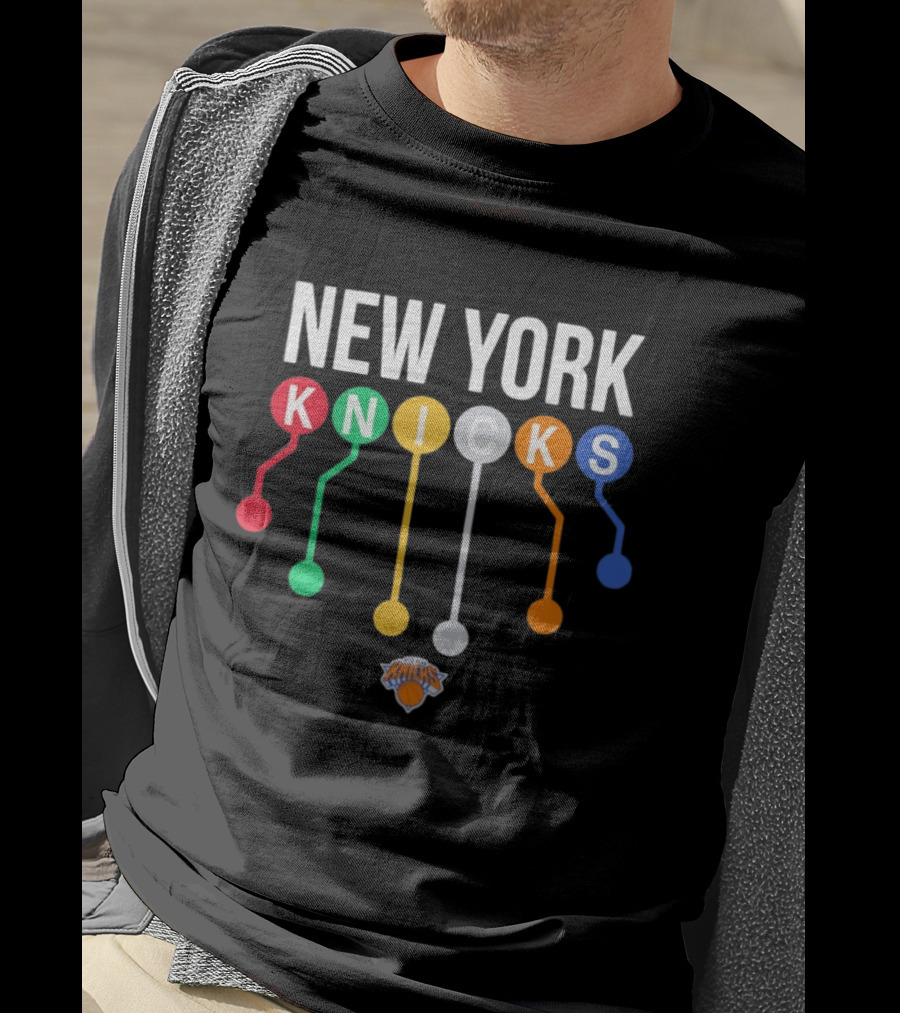 New York Knicks Subway Map NBA Basketball Team T-Shirt