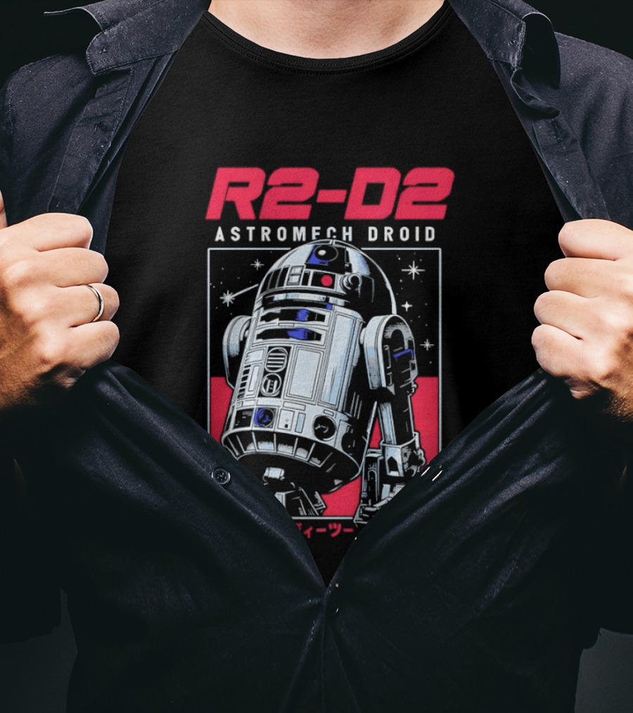 R2 D2 Astromech Droid Star Wars Sci Fi Robot T-Shirt