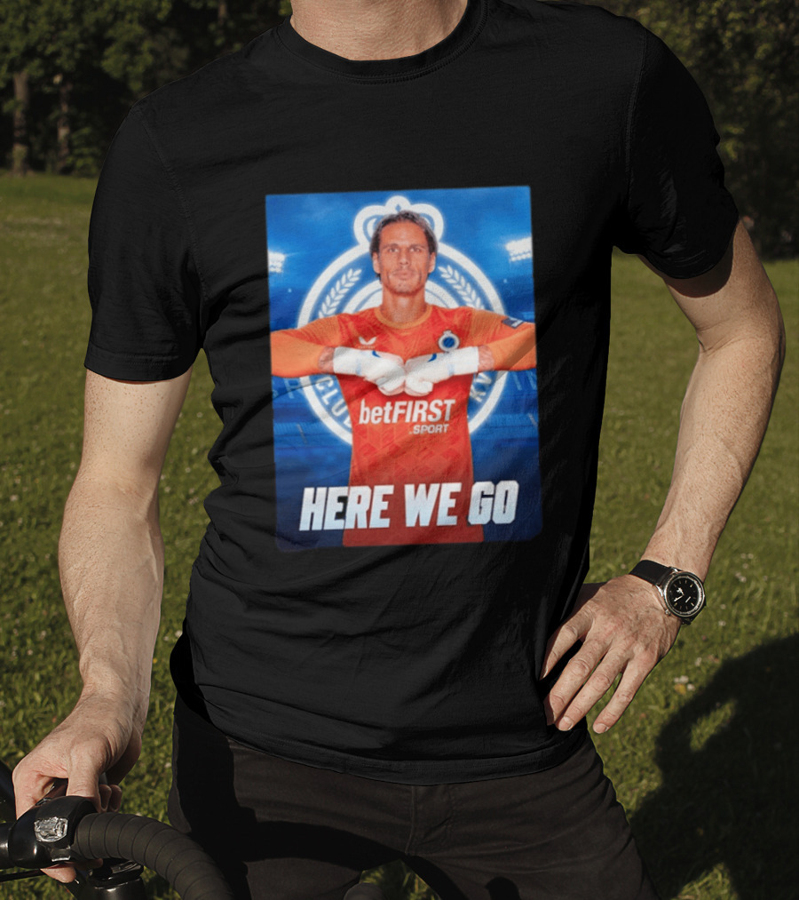 Simon Mignolet Club Brugge KV BetFIRST Sport Here We Go T-Shirt