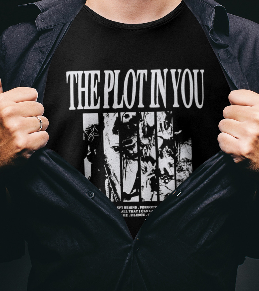 The Plot In You Song Titles Collage With Past Album Covers T-Shirt
