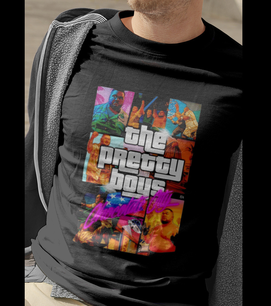The Pretty Boys Chocolate City Collage Akashi Sushi Gaming Mashup T-Shirt