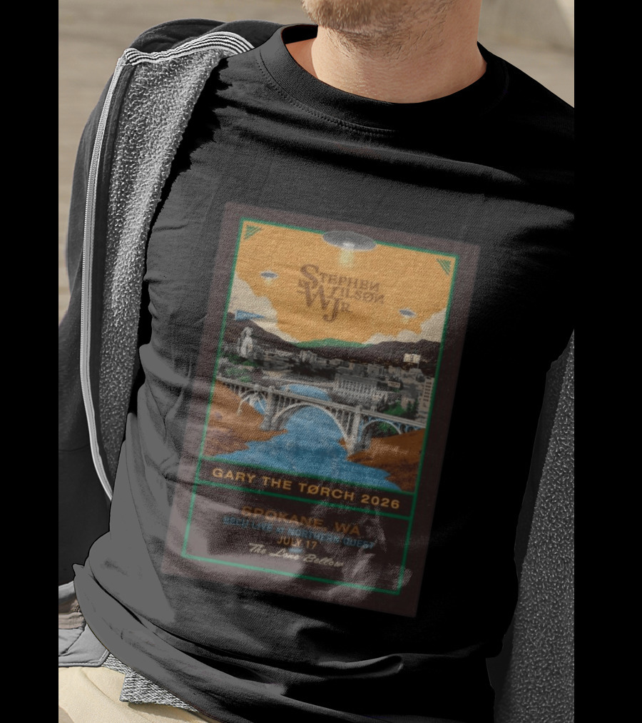 Stephen Wilson Jr. Gary The Torch 2026 Spokane WA BECU Live At Northern Quest July 17 The Lone Bellow T-Shirt