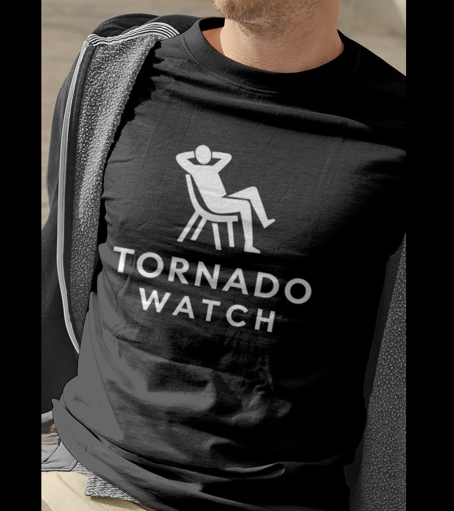 Tornado Relaxed Chair Symbol Humor T-Shirt