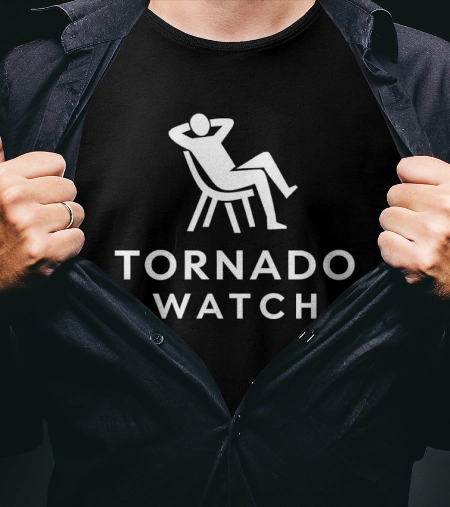 Tornado Relaxed Chair Symbol Humor T-Shirt