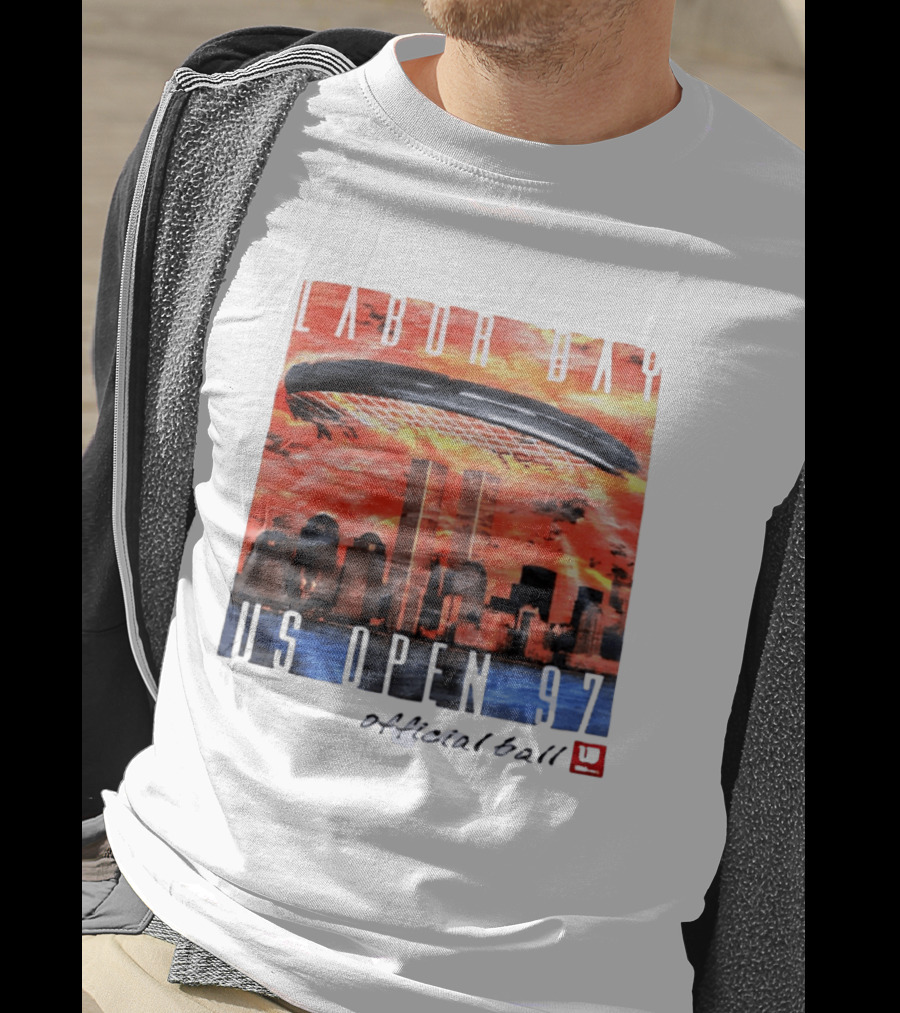 Labor Day US Open 97 Wilson Official Ball Twin Towers Skyline T-Shirt