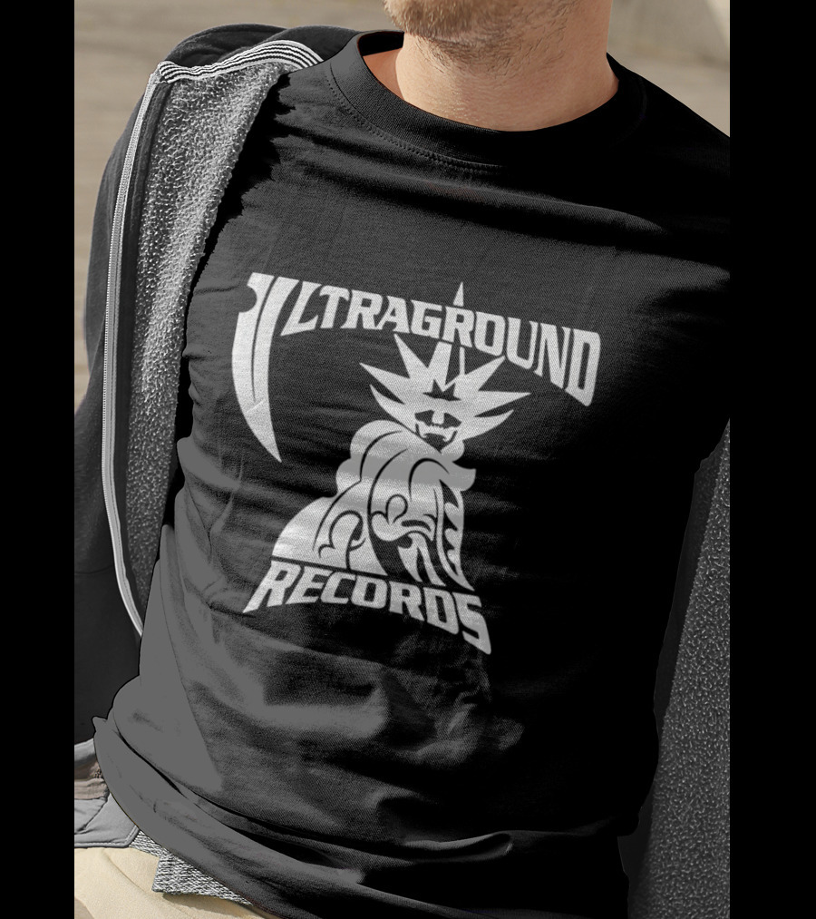 Ultraground Records Statue Of Liberty Inspired Music Label T-Shirt