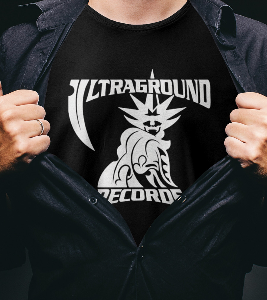 Ultraground Records Statue Of Liberty Inspired Music Label T-Shirt