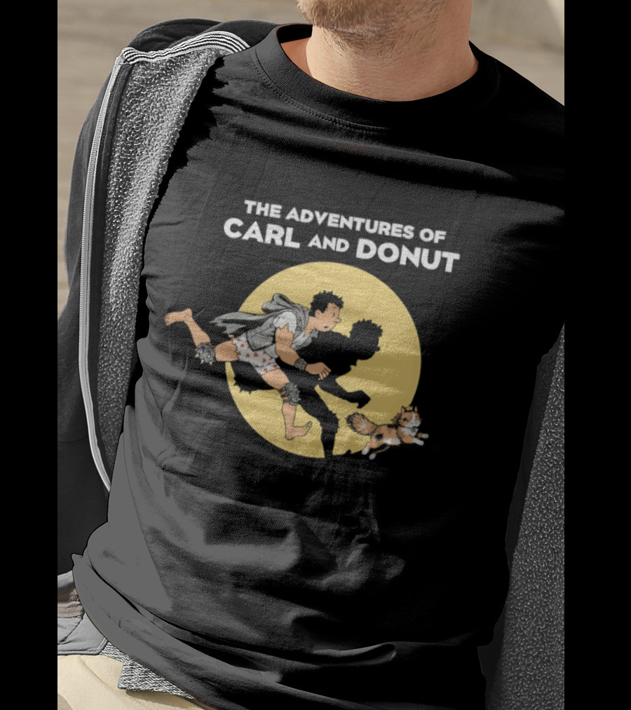 The Adventures Of Carl And Donut Cat Cartoon Series T-Shirt