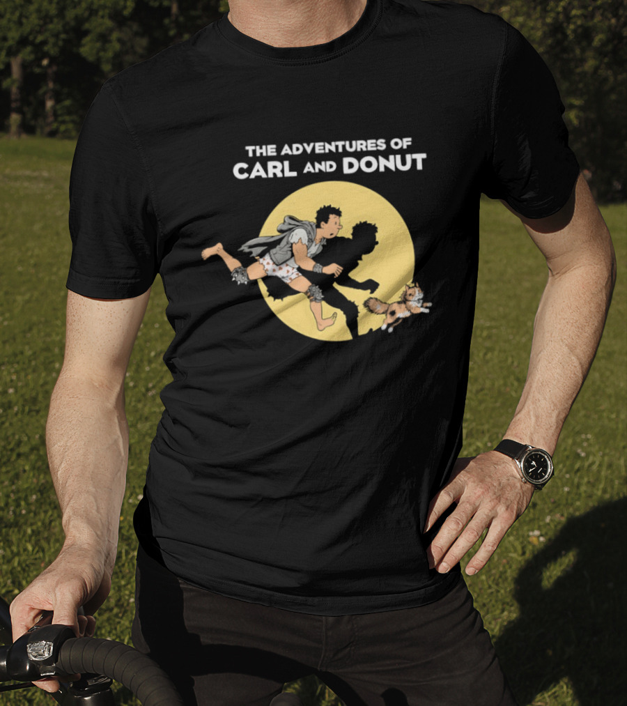 The Adventures Of Carl And Donut Cat Cartoon Series T-Shirt