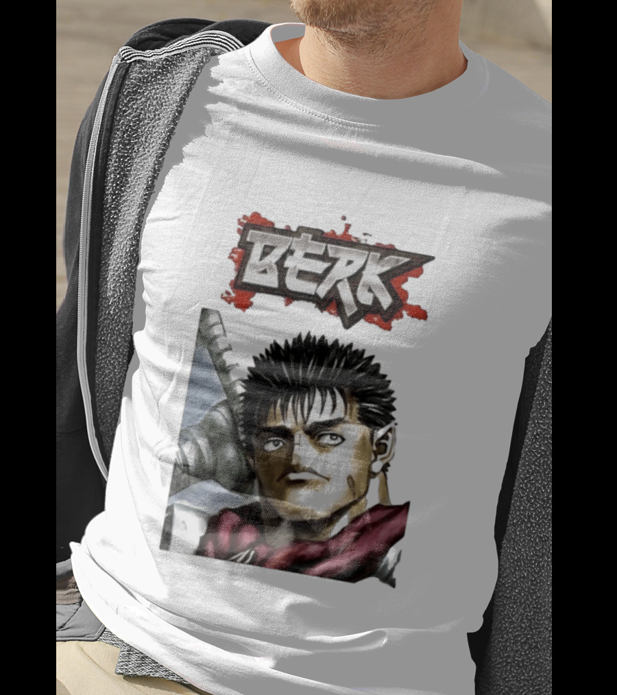 Berk Berserk Manga Guts Style Warrior T-Shirt